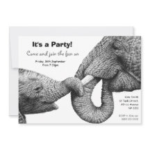 Afrikanische Elefant-Party Einladung