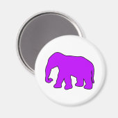 Afrikanische Elefant-Silhouette Elfenbein Tusks Du Magnet (Vorderseite/Rückseite)