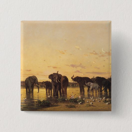 Afrikanische Elefanten Button (Vorderseite)