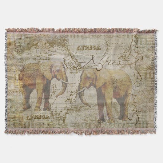 Afrikanische Elefanten Decke (Vorderseite)