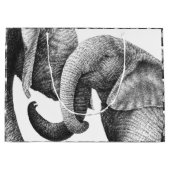 Afrikanische Elefanten Große Geschenktüte (Vorderseite)