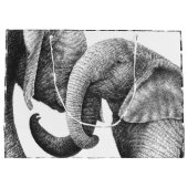 Afrikanische Elefanten Große Geschenktüte (Rückseite)