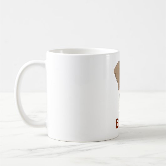 Afrikanische Elefanten Kaffeetasse (Links)