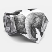Afrikanische Elefanten Krawatte (Gerollt)
