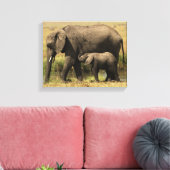 Afrikanische Elefanten Leinwanddruck (Insitu (Wohnzimmer))