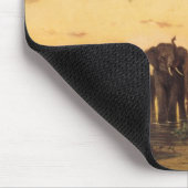Afrikanische Elefanten Mousepad (Ecke)