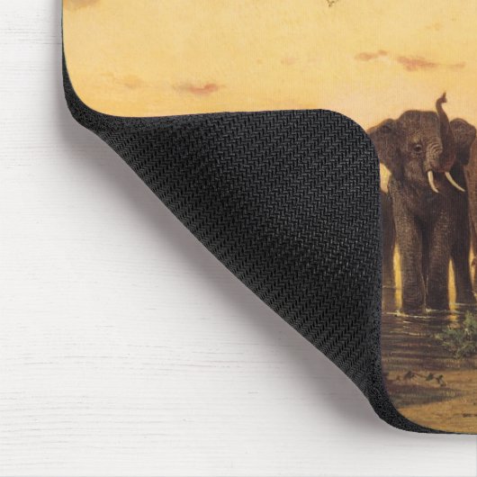 Afrikanische Elefanten Mousepad (Ecke)