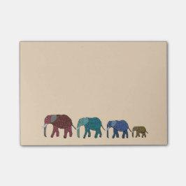 Afrikanische Elefanten Posten-it® Anmerkungen Post-it Klebezettel