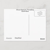 Afrikanische Elefanten Postkarte (Rückseite)