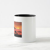Afrikanische Elefanten Sunset Tasse (Zentrum)