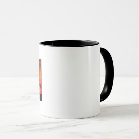 Afrikanische Elefanten Sunset Tasse (VorderseiteRechts)