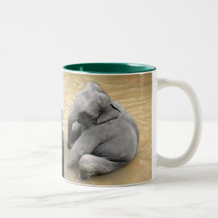 Afrikanische Elefanten-Tasse Zweifarbige Tasse
