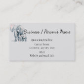 afrikanische Elefanten und Kindertiere Visitenkarte (Vorderseite)