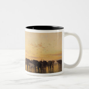 Afrikanische Elefanten Zweifarbige Tasse