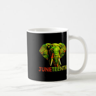 Afrikanische Elefantenkunst Freiheit Schwarze Gesc Kaffeetasse