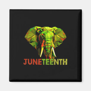 Afrikanische Elefantenkunst Freiheit Schwarze Gesc Magnet