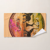 afrikanische Elefantenkunst Print Badhandtuch Set (Handtuch)