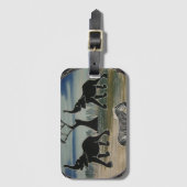 afrikanische Elefantenkunst Print Gepäckanhänger (Vorderseite Vertikal)