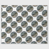 afrikanische Elefantenkunst Print Geschenkpapier (Flach)