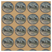 afrikanische Elefantenkunst Print Stoff (Nahaufnahme)