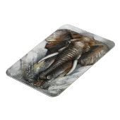 Afrikanische Elefantenladung Magnet (Linke Seite)