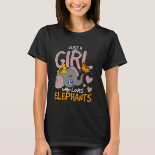 Afrikanische Elefantenmädchen Niedliche Ele T-Shirt