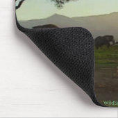 Afrikanische Elefantenreihe Mousepad (Ecke)