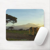 Afrikanische Elefantenreihe Mousepad (Mit Mouse)