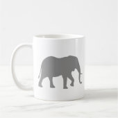 Afrikanische ElefantenSilhouetten | Wildtier Kaffeetasse (Links)