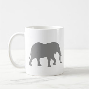 Afrikanische ElefantenSilhouetten Wildtier Kaffeetasse