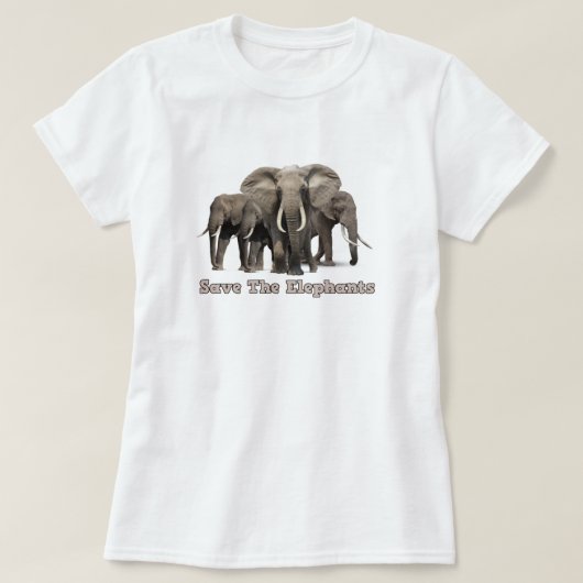 Afrikanische ElefantenT - Shirt (Design vorne)