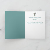 Afrikanische Elefantentierart Wasserfarbe Kunst Karte (Innenseite)