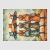 Afrikanische Eleganz Drei Frauen im Einklang Entde Seidenpapier (Vorderseite)