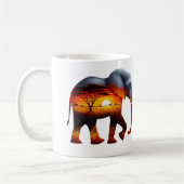 Afrikanische Elephant Coffee Tasse (Links)