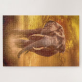 Afrikanische Elephant Nobility Puzzle (Horizontal)