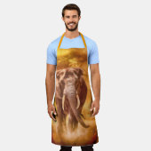 Afrikanische Elephant Nobility Schürze (Getragen)