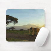 Afrikanische Elephant Savannah Mousepad (Mit Mouse)