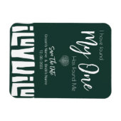 Afrikanische Emerald Green Wedding Magnet (Horizontal)