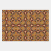 Afrikanische Erde - Nahtloses ethnisches Muster Se Geschenkpapier Set (Vorderseite 3)