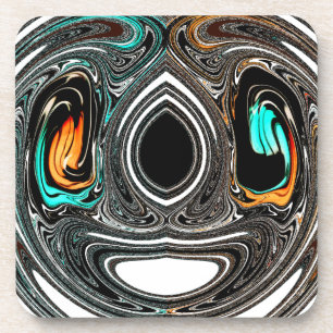 afrikanische Ethnic Doodle Zebra Textured Art Prin Getränkeuntersetzer