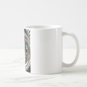 afrikanische Ethnic Doodle Zebra Textured Art Prin Kaffeetasse
