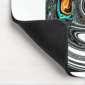 afrikanische Ethnic Doodle Zebra Textured Art Prin Mousepad (Ecke)