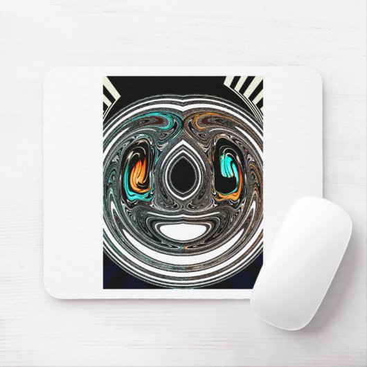 afrikanische Ethnic Doodle Zebra Textured Art Prin Mousepad (Mit Mouse)