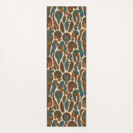 afrikanische Ethnic Pattern Art Yogamatte