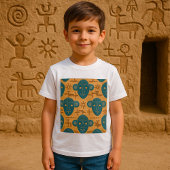 Afrikanische ethnische Gesichtspattern in Stammesm T-Shirt