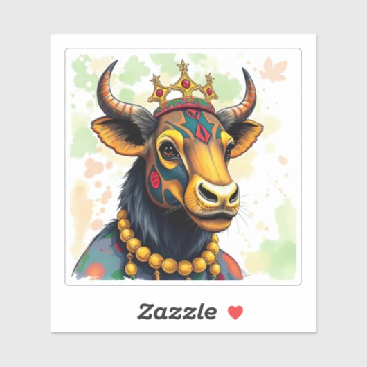 Afrikanische ethnische Kwanzaa Wilde Tiere in vers Aufkleber (Blatt)