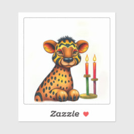 Afrikanische ethnische Kwanzaa Wilde Tiere in vers Aufkleber
