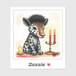 Afrikanische ethnische Kwanzaa Wilde Tiere in vers Aufkleber