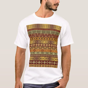 Afrikanische ethnische Motive, dekorativer Hinterg T-Shirt