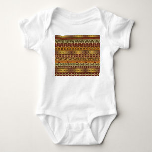 Afrikanische ethnische Motive, ornamentaler Hinter Baby Strampler